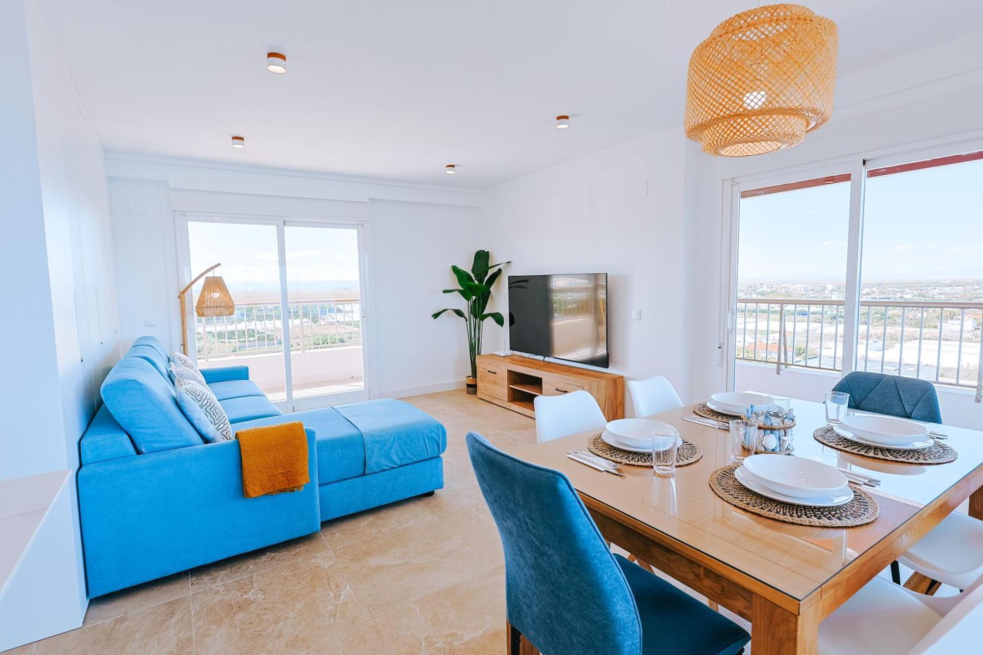 Premium Con 5 Piscinas Barbacoa Tenis Frontenis Apartament Mareny Blau